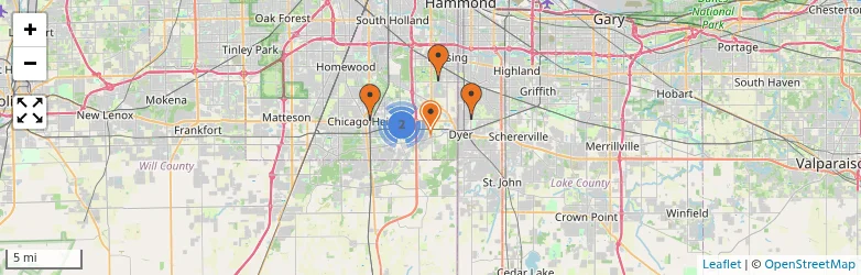 Related schools map