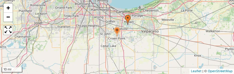 Related schools map