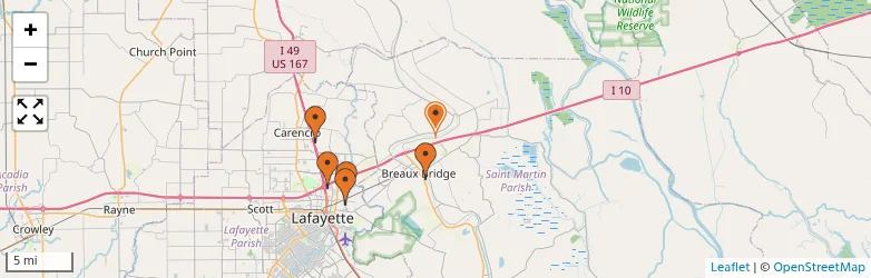 Related schools map