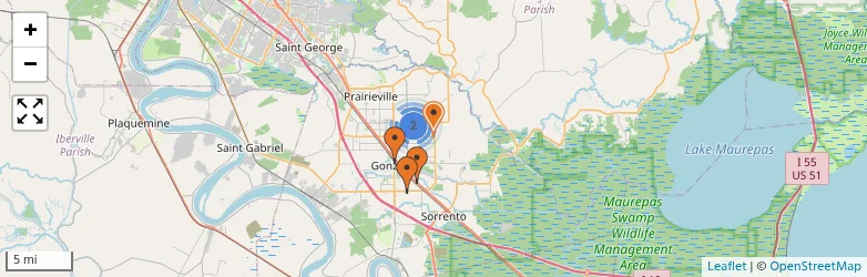 Related schools map