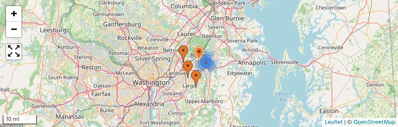 Related schools map