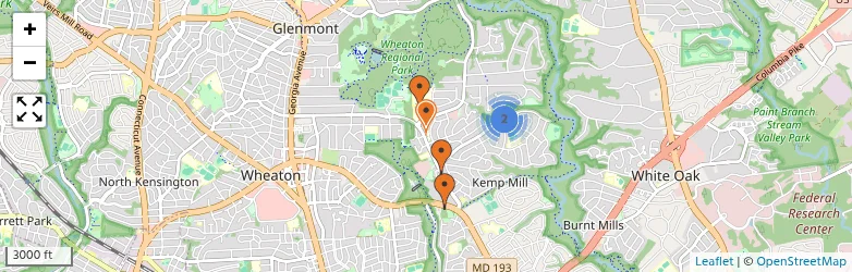 Related schools map