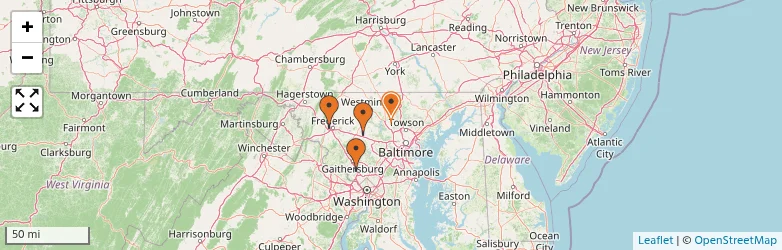Related schools map