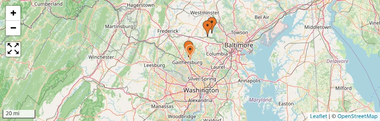 Related schools map