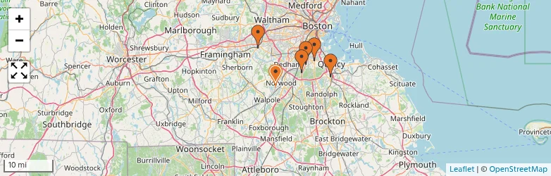 Related schools map
