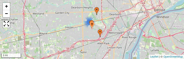 Related schools map