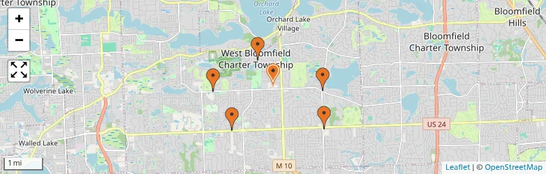 Related schools map