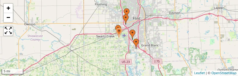 Related schools map