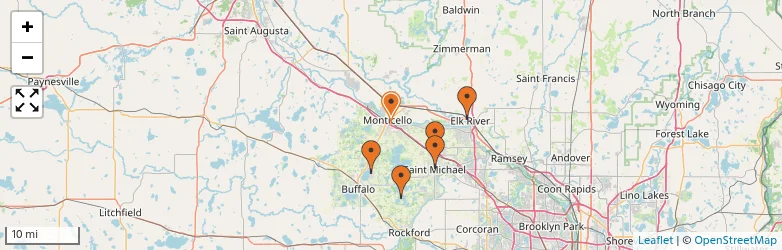 Related schools map