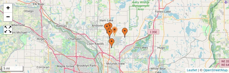Related schools map