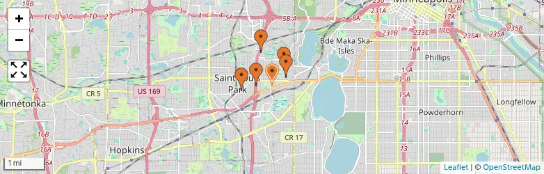 Related schools map
