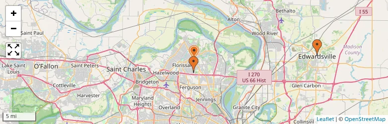 Related schools map
