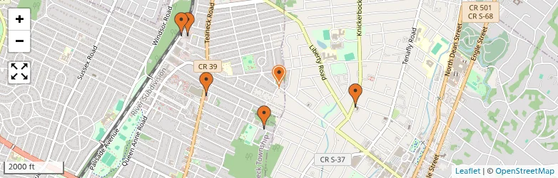 Related schools map