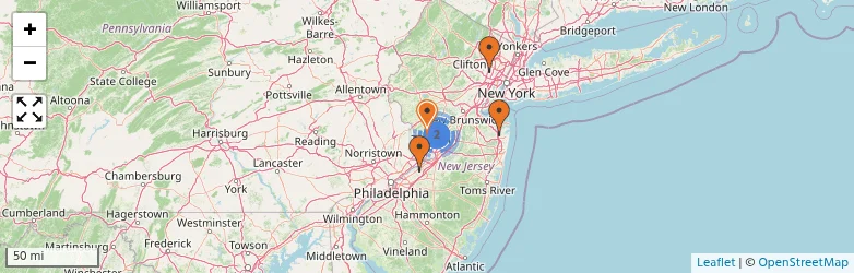Related schools map
