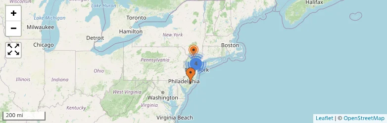 Related schools map
