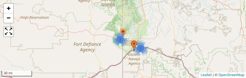 Related schools map