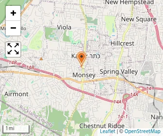 Map of Yeshivath Viznitz Dkhal Torath Chaim, Inc.