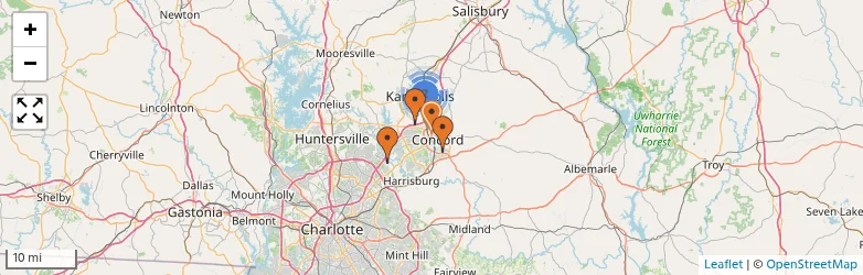 Related schools map