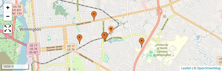 Related schools map