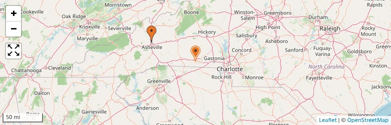 Related schools map