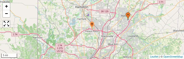 Related schools map