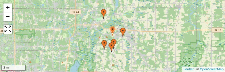 Related schools map
