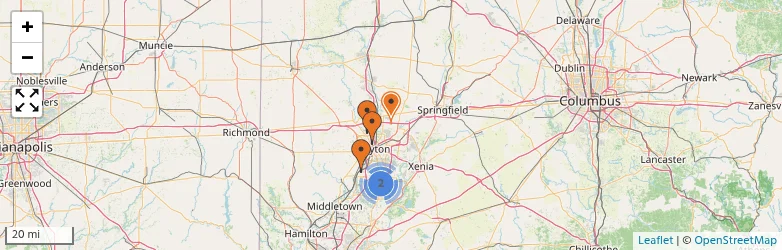 Related schools map