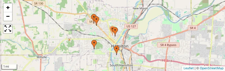 Related schools map