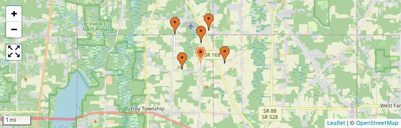Related schools map