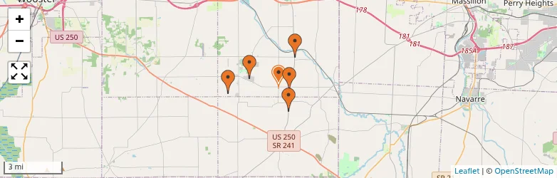 Related schools map