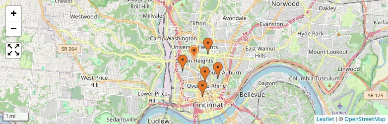 Related schools map