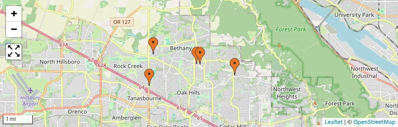 Related schools map