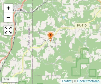 Map of Butchers Run Amish School