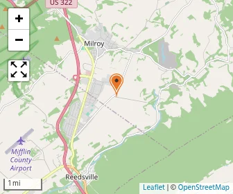 Map of Church Lane Amish School