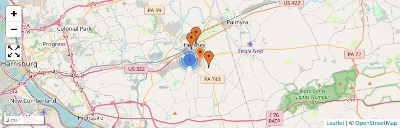 Related schools map