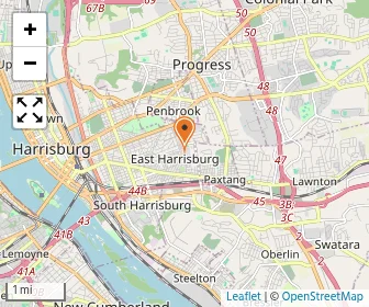 Map of Harrisburg Catholic Elementary School