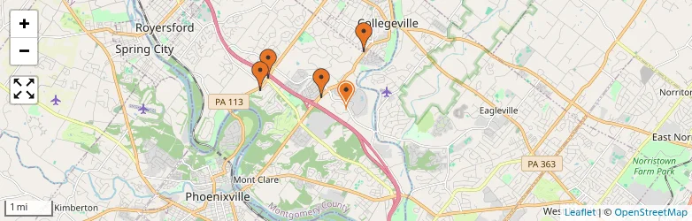 Related schools map