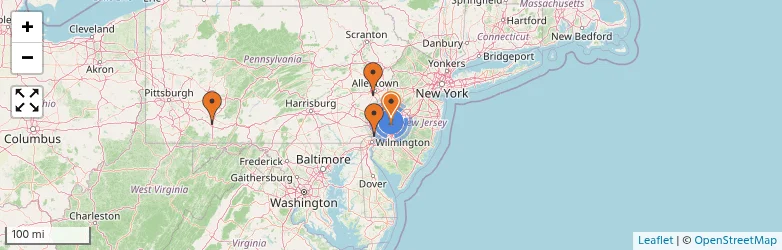 Related schools map