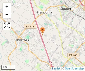Map of Souderton Vantage Academy