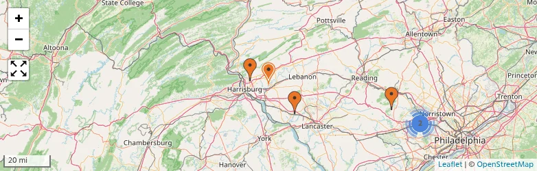 Related schools map