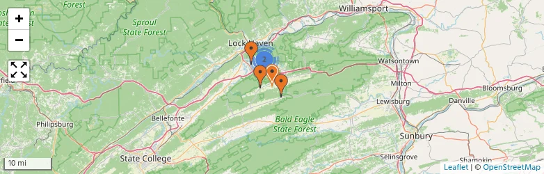 Related schools map