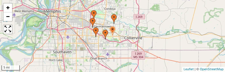 Related schools map