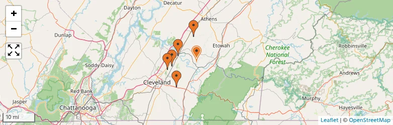Related schools map
