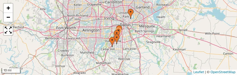 Related schools map
