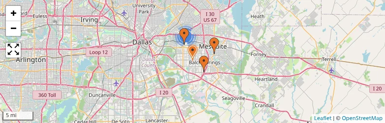 Related schools map