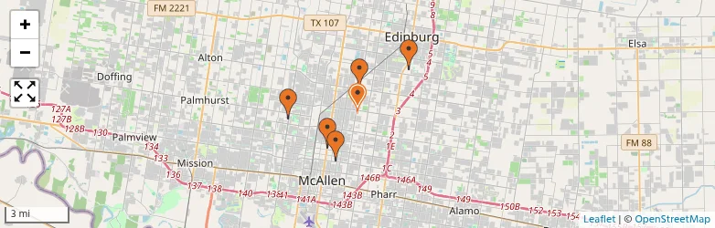 Related schools map