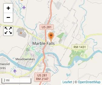 Map of First Baptist Christian School Marble Falls