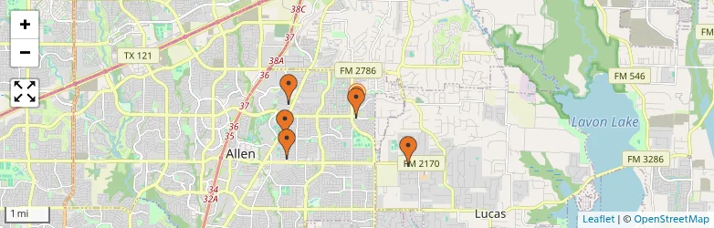 Related schools map