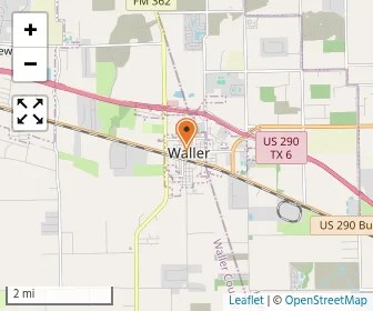 Map of Waller Christian Academy