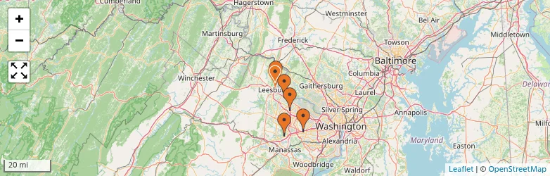 Related schools map